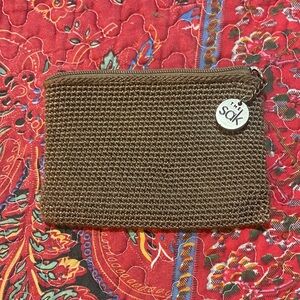 The Sak Chocolate Crochet Coin  Pouch